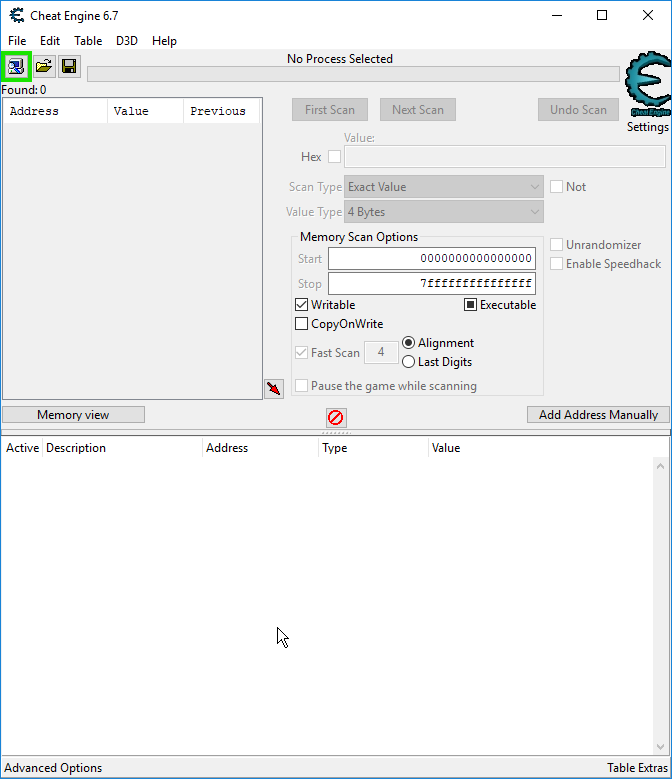 CE's main UI